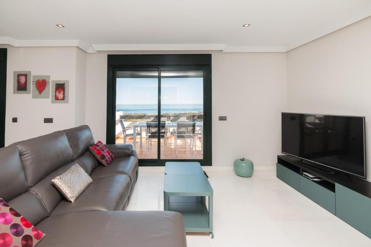 2186-Luxury Sea View Penthouse In Casares Costa Appartement Buitenkant foto